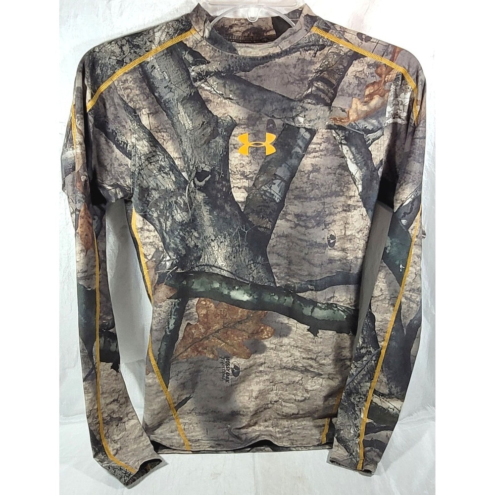 Under Armour RealTree Mossy Oak Treestand Long Sleeve Fitted T-Shirt - Small